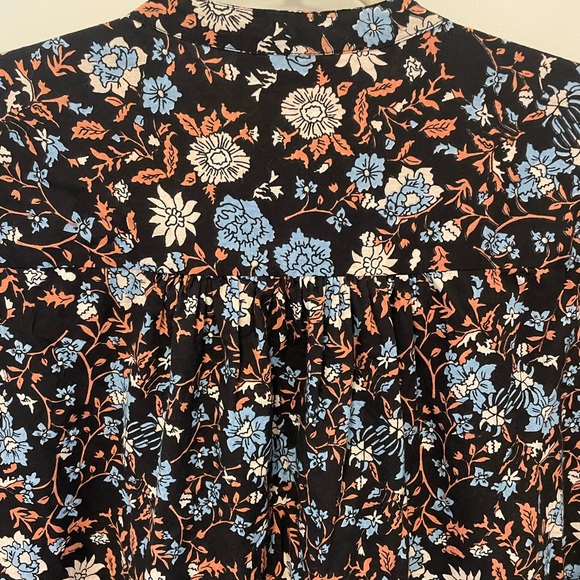 Ro’s Garden caftan cotton maxi dress sundress long sleeve - Picture 3 of 8